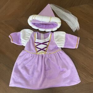 Pawsenclaws Peasant Dress Medieval Princess Dress & Hat Bear Clothing Fits BABW